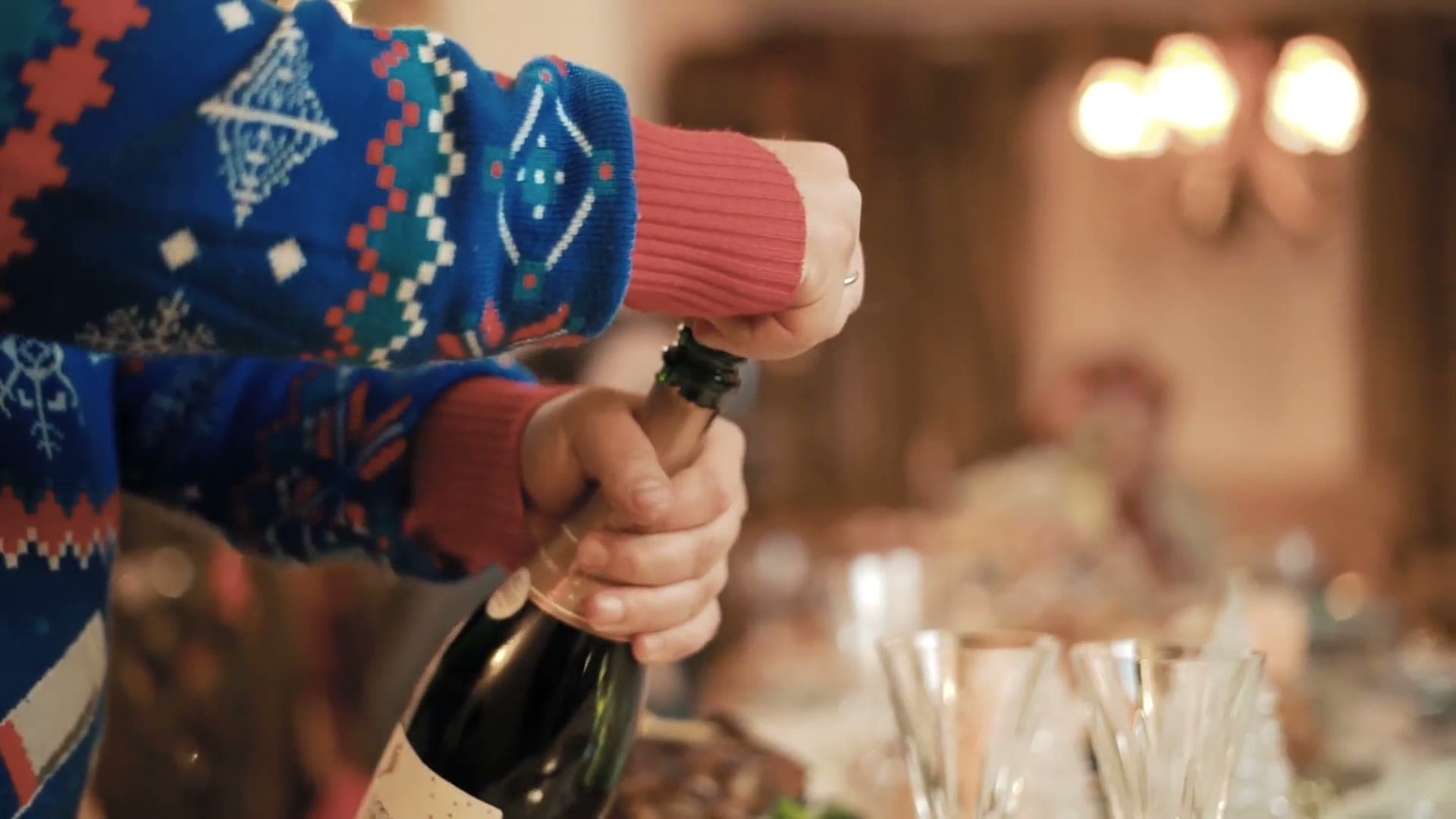 Sfeerbeeld champagneflessen